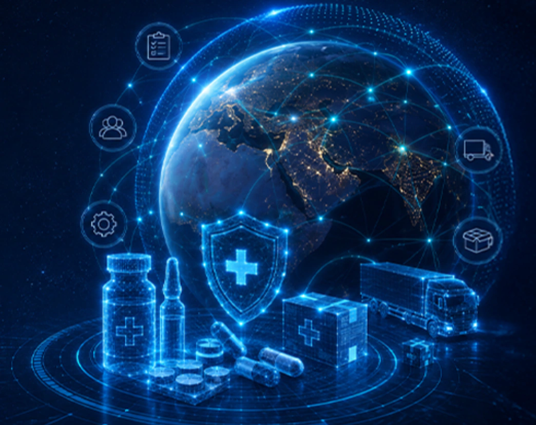 PharmaOverseas team reviewing pharmaceutical logistics operations