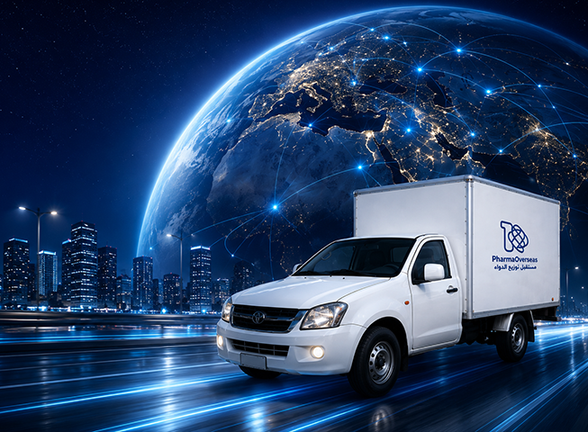 PharmaOverseas nationwide pharmaceutical distribution vehicle